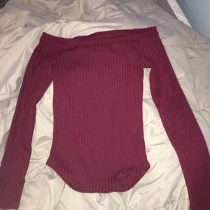 Off the shoulder tight top